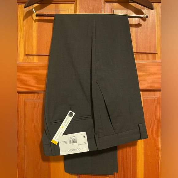 Calvin Klein Men’s Skinny Fit Infinite Stretch Suit Charcoal Grey 40S 32x30 NWT - Picture 8 of 10